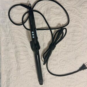 Bio Ionic 1 inch Long Barrel Black Curling Iron